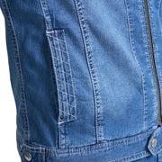 寅壱 8970-554 デニムライダースジャケット ポケット