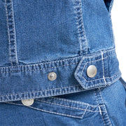 寅壱 8970-554 デニムライダースジャケット 裾