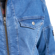 寅壱 8970-554 デニムライダースジャケット ポケット