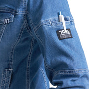 寅壱 8970-554 デニムライダースジャケット ペン差しポケット
