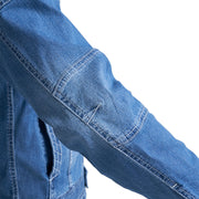 寅壱 8970-554 デニムライダースジャケット 肘