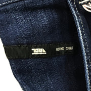 寅壱 8990-219 デニムカーゴパンツ ロゴ