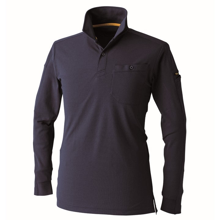 寅壱 5880-614 長袖ポロシャツ 濃コン