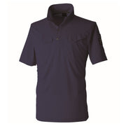 寅壱 1015-621 ミニ襟半袖ポロシャツ 濃コン