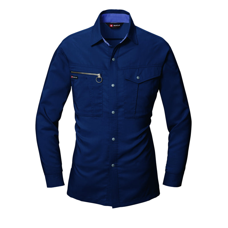 BURTLEの歴史を支えるシリーズ　スタンダードプロダクト　9023 長袖シャツ 3ネイビー / S