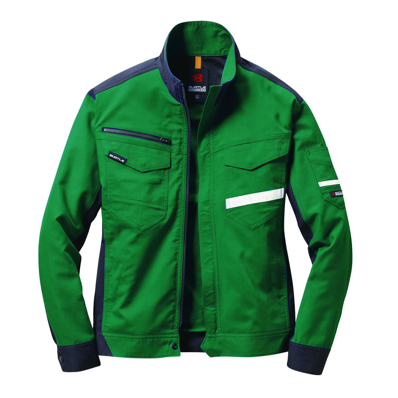 夜間作業に最適　製品制電JIS適合＆高視認リフレクター装備の安全性がテーマのモデル　9091 ジャケット　ユニセックス 10グリーン / S