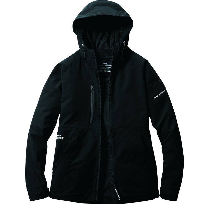 スポーティな機能性と多様なセットアップが可能　ハイスペックなテックウェア　9515フーディジャケット　ユニセックス 35ブラック / S