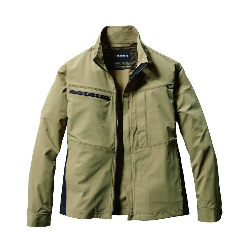 ※予約販売【2024SS新作】SDGs対応モデル　夏場のワークシーンにふさわしいイージーケア、ストレッチ性　9701　ジャケット　ユニセックス 23カーキ / S