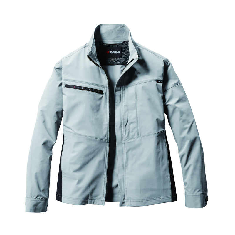 ※予約販売【2024SS新作】SDGs対応モデル　夏場のワークシーンにふさわしいイージーケア、ストレッチ性　9701　ジャケット　ユニセックス 60アッシュグレー / S