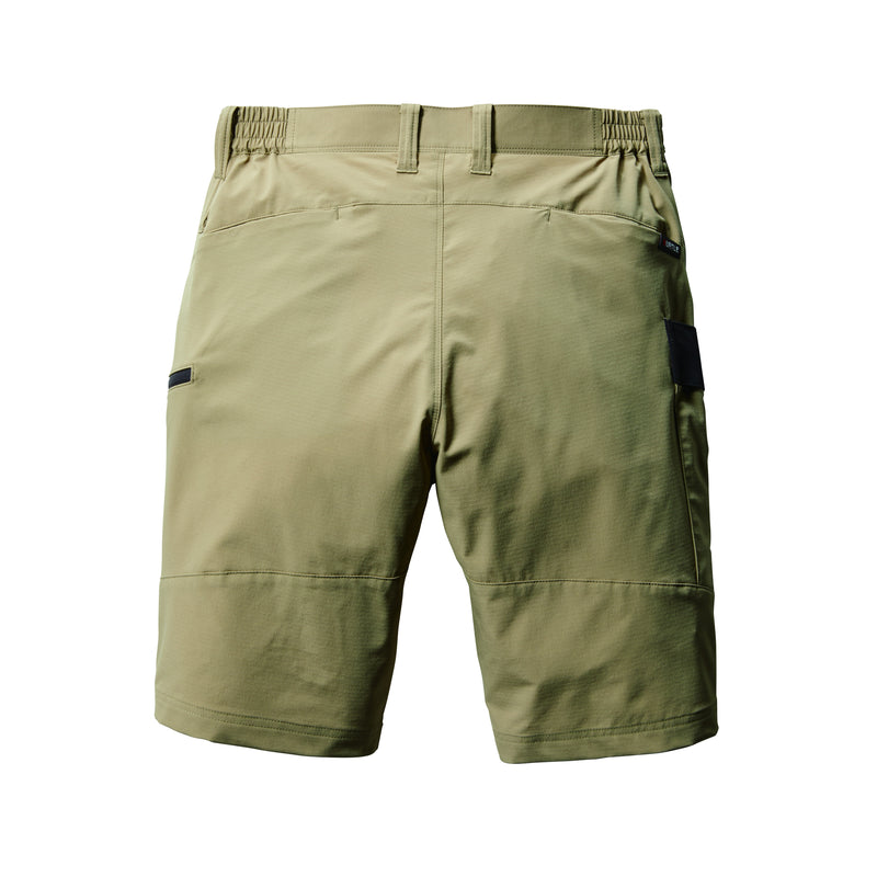 ※予約販売【2024SS新作】SDGs対応モデル　夏場のワークシーンにふさわしいイージーケア、ストレッチ性　9707　ショートカーゴパンツ　ユニセックス 23カーキ / S