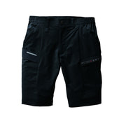 ※予約販売【2024SS新作】SDGs対応モデル　夏場のワークシーンにふさわしいイージーケア、ストレッチ性　9707　ショートカーゴパンツ　ユニセックス 35ブラック / S