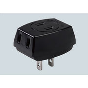 トリプルタップ　3個口　耐トラッキングカバー付き ブラック