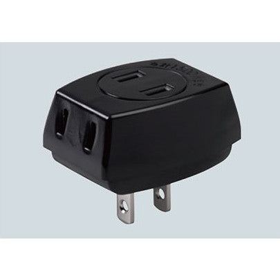 トリプルタップ　3個口　耐トラッキングカバー付き ブラック