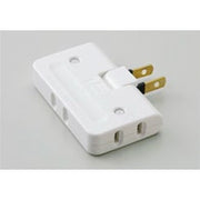 コーナータップ　3個口　耐トラッキングカバー付き ホワイト