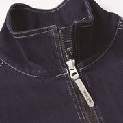 寅壱 8990-124 デニム長袖ブルゾン リフレクターの引手