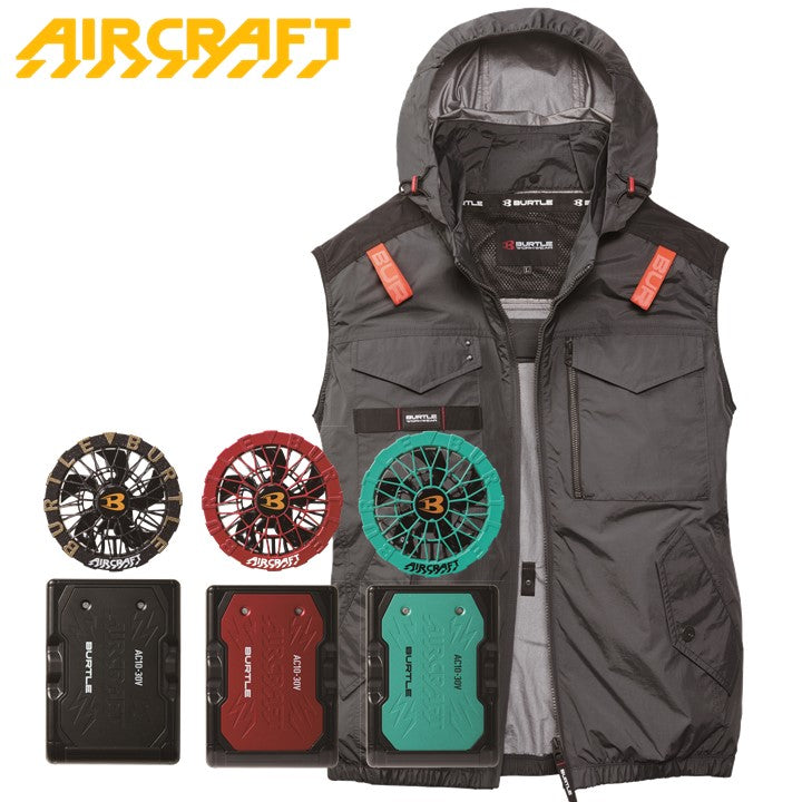 バートル サイドバックファン空調ベスト 2026SSモデル  AC1154 ストームグレー バッテリー・ファンセット