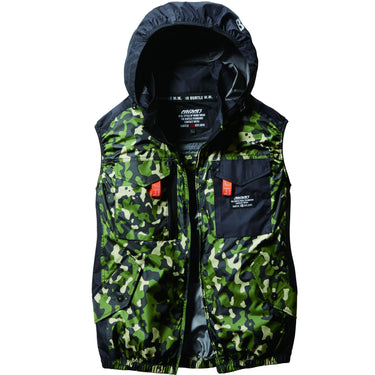 機能的なファン付ワークウェア　AIR CRAFT　AC1154　ACタクティカルベスト　ユニセックス 67マーリン 