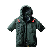 バートル 空調服 サイドファン AC1156 AC半袖ブルゾン 2025SS新作 ミルスグリーン