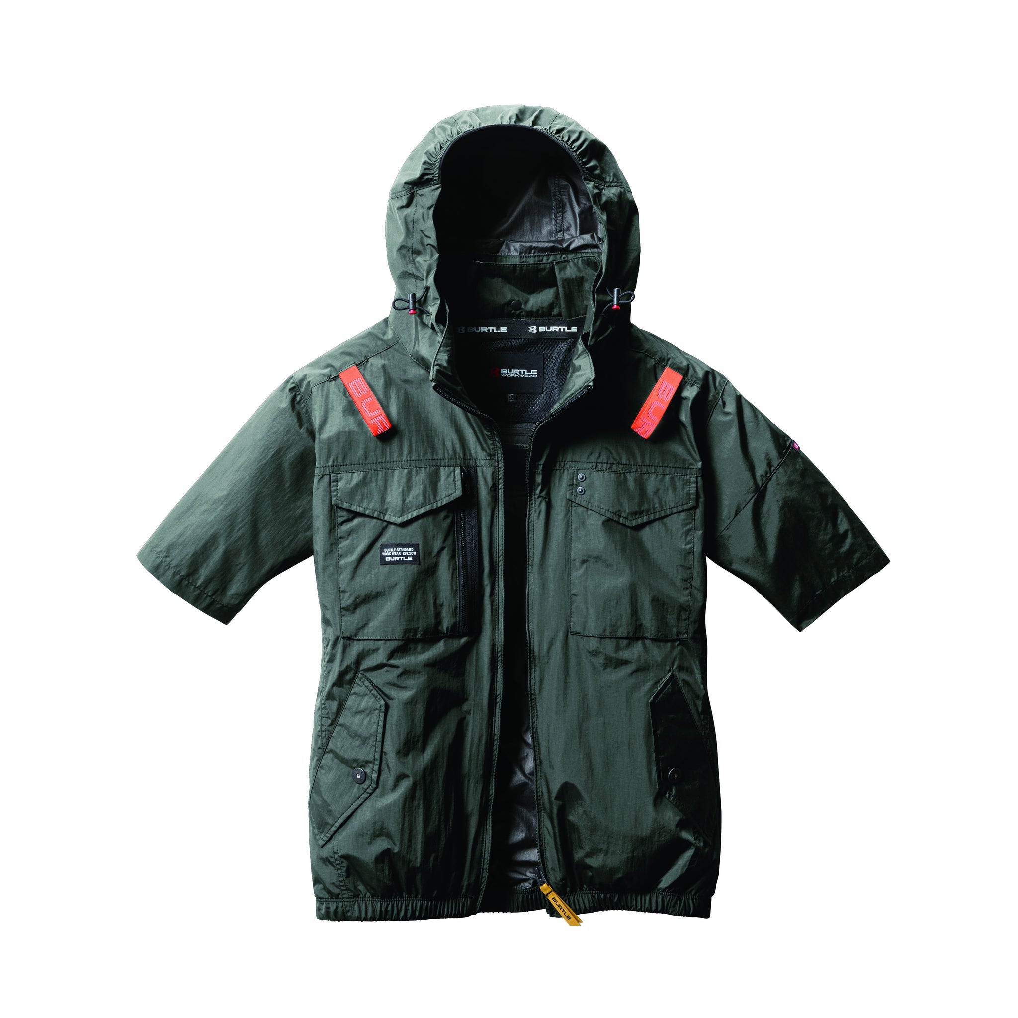 バートル 空調服 サイドファン AC1156 AC半袖ブルゾン 2025SS新作 ミルスグリーン