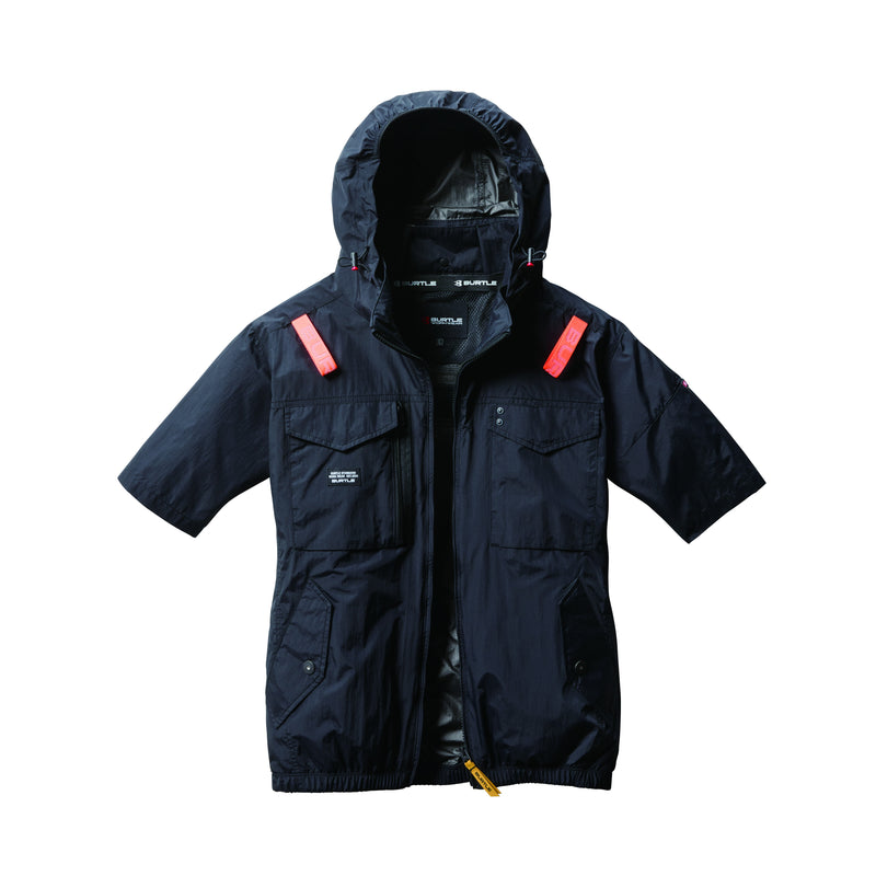 バートル 空調服 サイドファン AC1156 AC半袖ブルゾン 2025SS新作 ブラック
