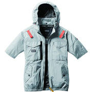バートル 空調服 サイドファン AC1156 AC半袖ブルゾン 2025SS新作 アッシュグレー