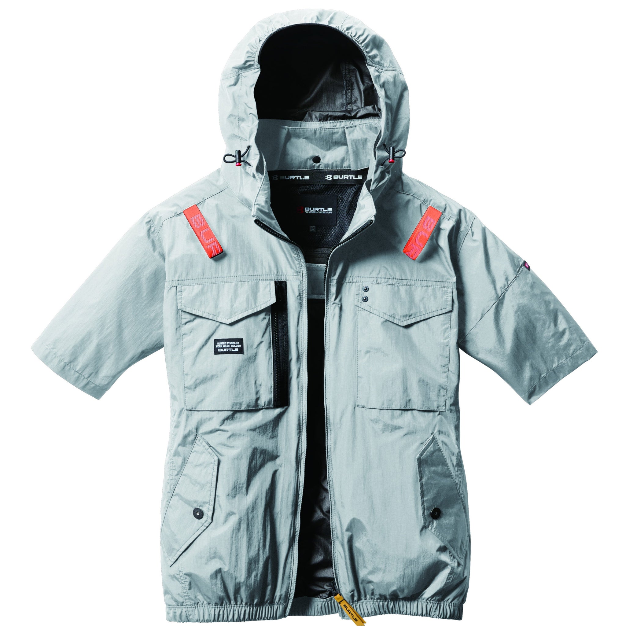バートル 空調服 サイドファン AC1156 AC半袖ブルゾン 2025SS新作 アッシュグレー