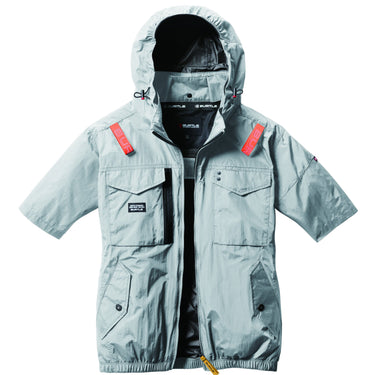 バートル 空調服 サイドファン AC1156 AC半袖ブルゾン 2025SS新作 アッシュグレー