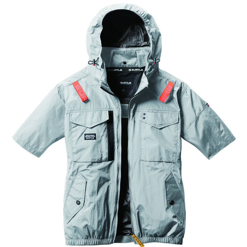 バートル 空調服 サイドファン AC1156 AC半袖ブルゾン 2025SS新作 アッシュグレー
