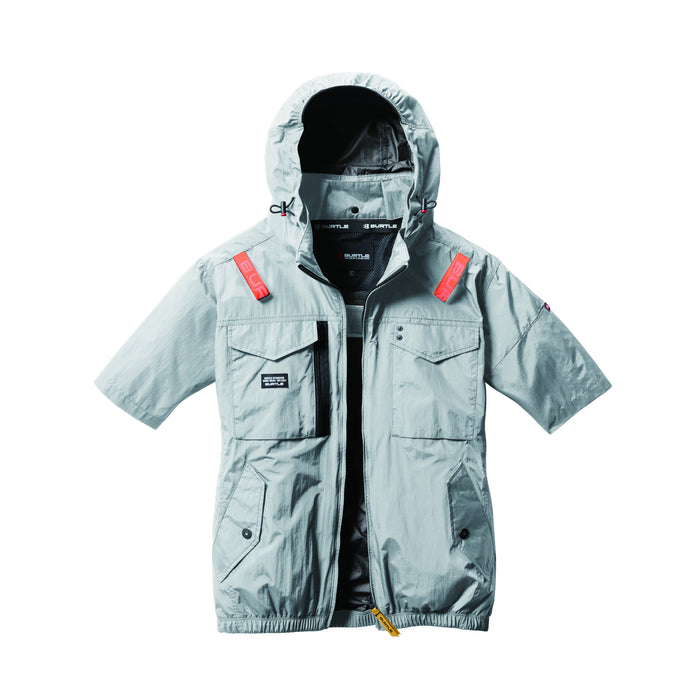 バートル 空調服 サイドファン AC1156 AC半袖ブルゾン 2025SS新作 アッシュグレー