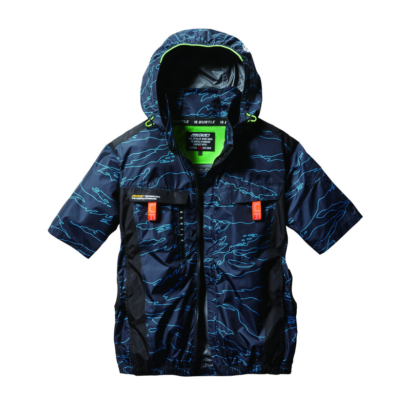 バートル　サイドファン　空調服　AC2026　ターコイズ　前面