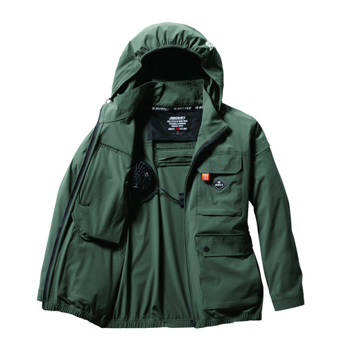 バートル　ハイバック　空調服　AC2031　ミルスグリーン　内側