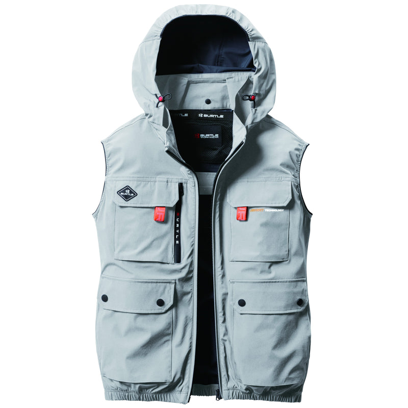 バートル 空調服 ハイバックファン AIR CRAFT AC2034 ACベスト 2025SSリニューアル アッシュグレー