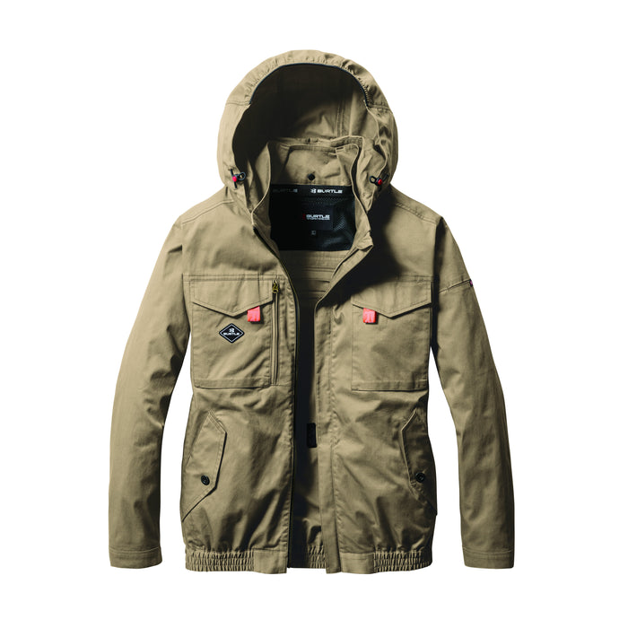 バートル 空調服 サイドファン コットン AC2041 ACブルゾン 2025SS新作 カーキ