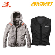 バートル サイドファン空調服 AC2061 AC長袖ブルゾン アッシュグレー+スリーライク TL-WICB-BCS-BK 水冷ベストセット