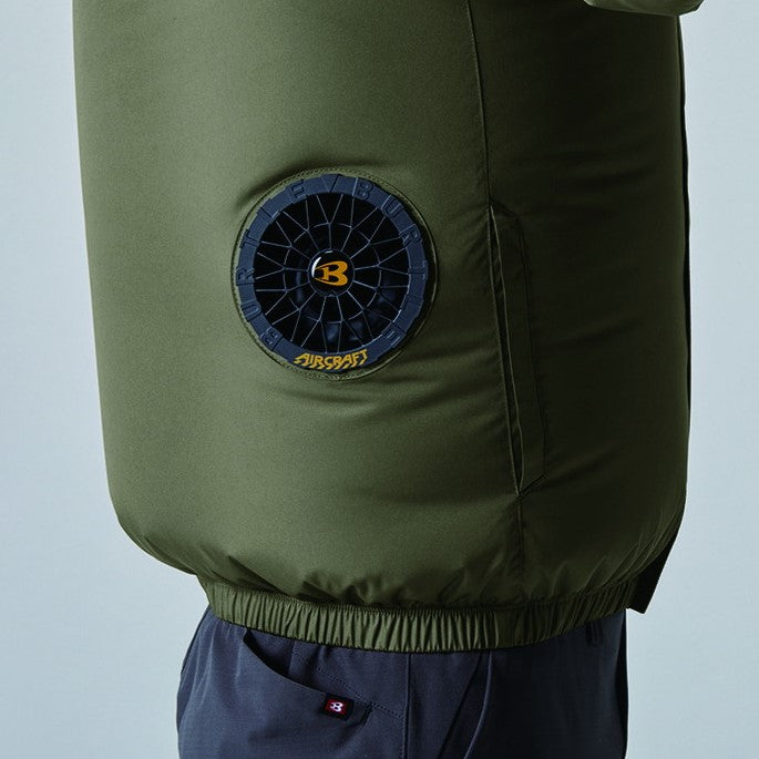 【ロゴ刺繍付き】バートル サイドファン空調服 AC長袖ブルゾン