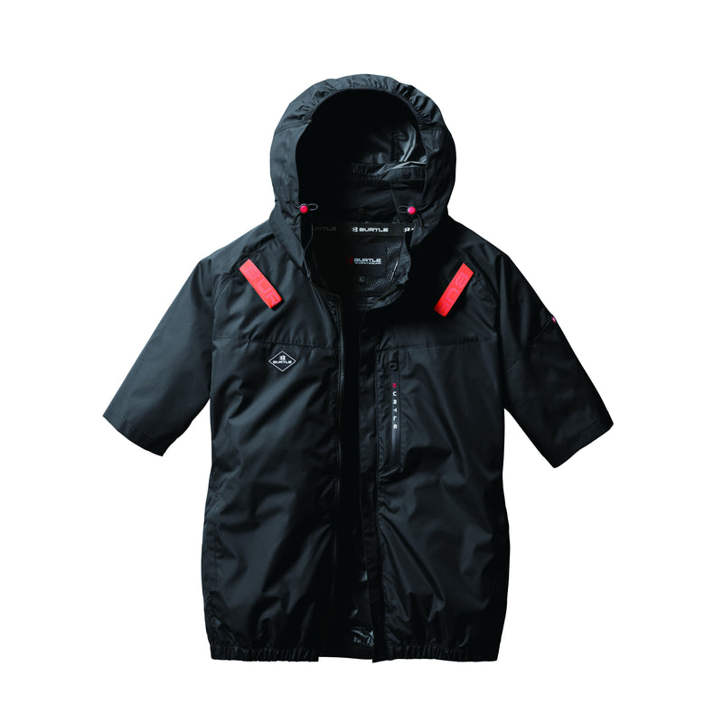 バートル 空調服 サイドファン AC2066 AC半袖ブルゾン 2025SS新作 ブラック