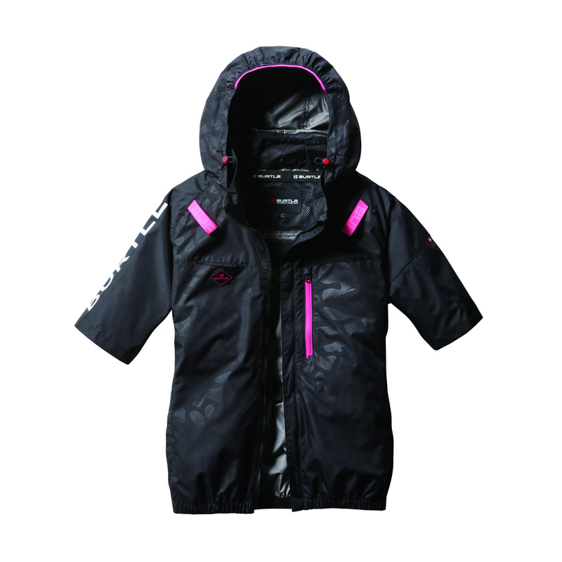 バートル 空調服 サイドファン AC2066 AC半袖ブルゾン 2025SS新作 カモフラブラック