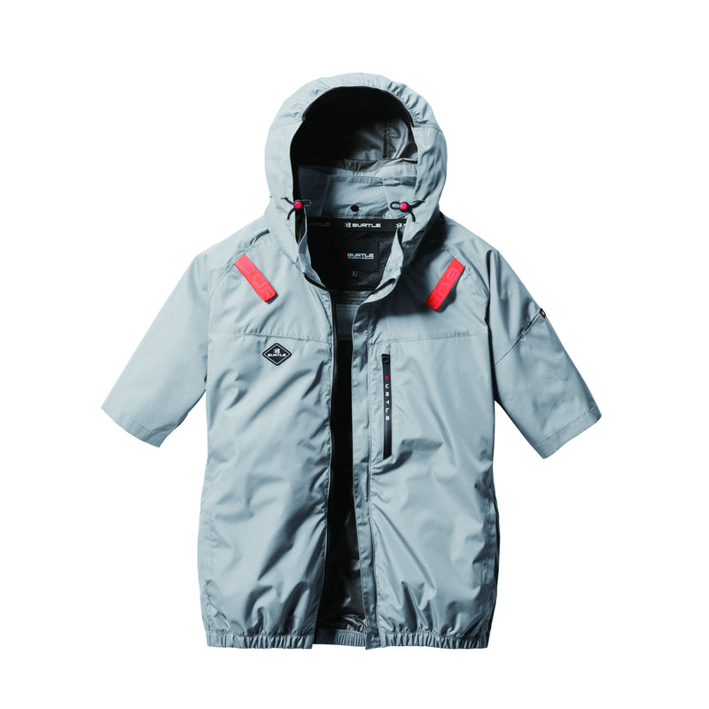 バートル 空調服 サイドファン AC2066 AC半袖ブルゾン 2025SS新作 アッシュグレー