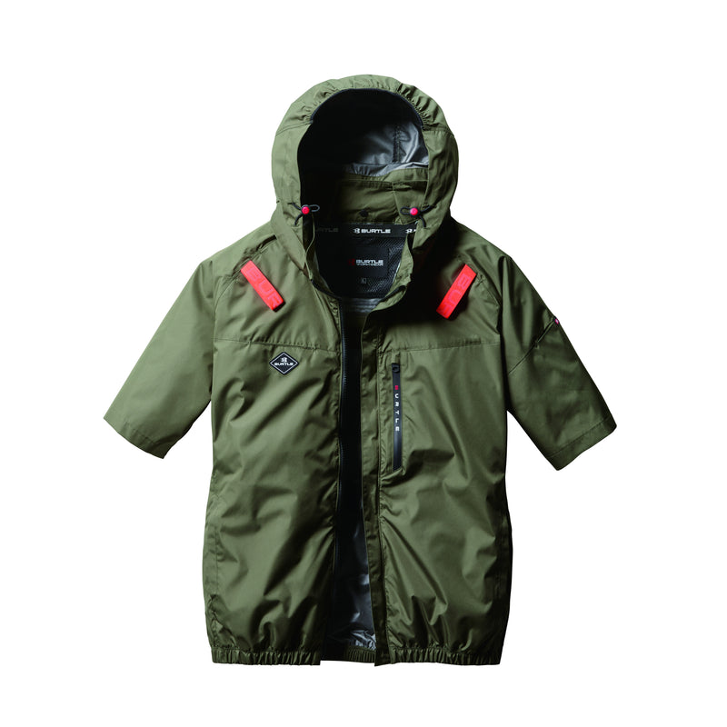 バートル 空調服 サイドファン AC2066 AC半袖ブルゾン 2025SS新作 アーミカーキ