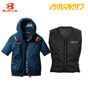 バートル サイドファン空調服 AC2076 半袖 シールズ+スリーライク TL-WICB-BCS-BK 水冷ベストセット
