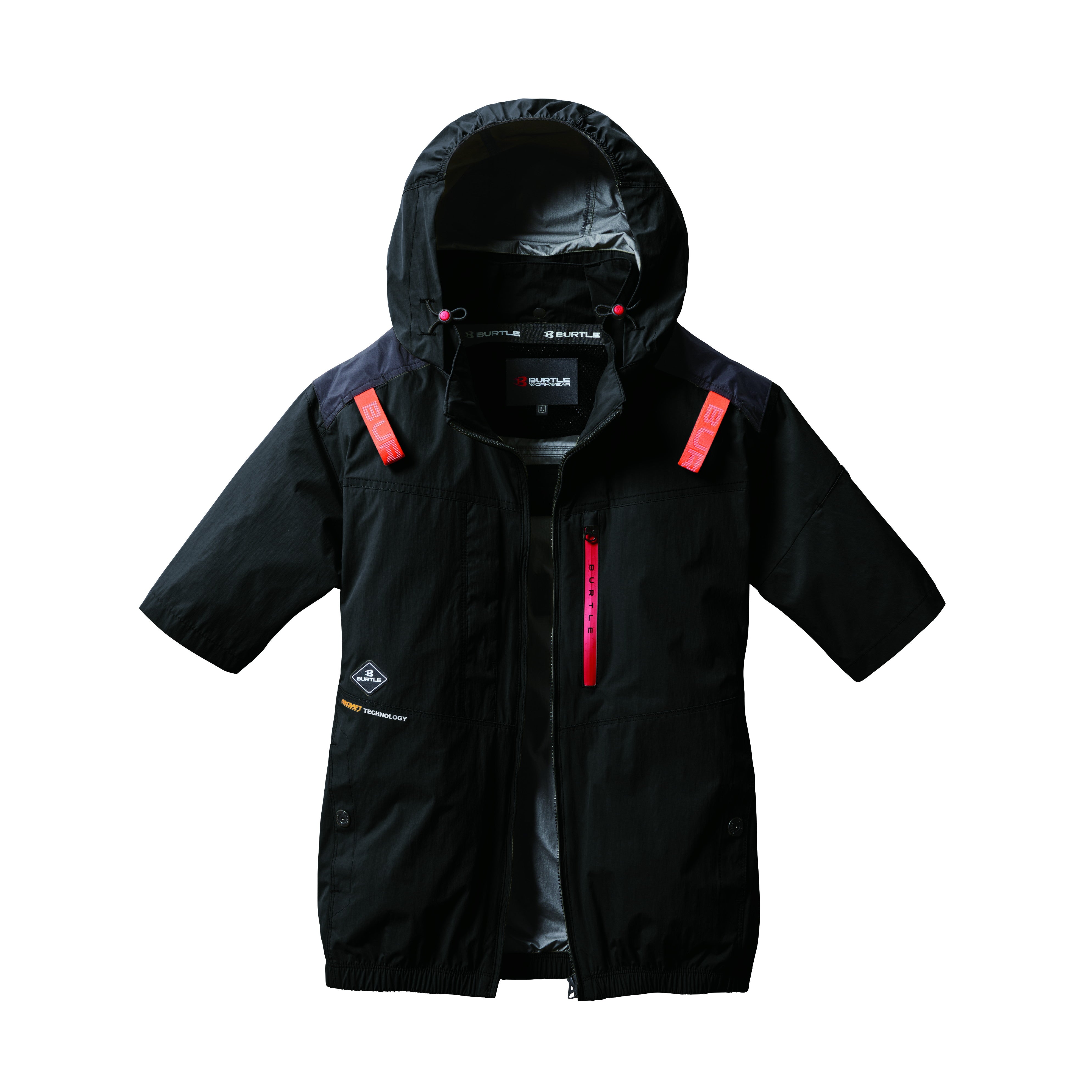 バートル 空調服 ハイバックファン AC2086 AC半袖ブルゾン 2025SS新作 ブラック