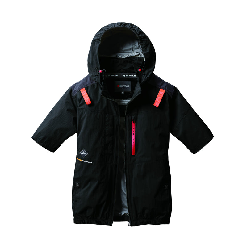 バートル 空調服 ハイバックファン AC2086 AC半袖ブルゾン 2025SS新作 ブラック