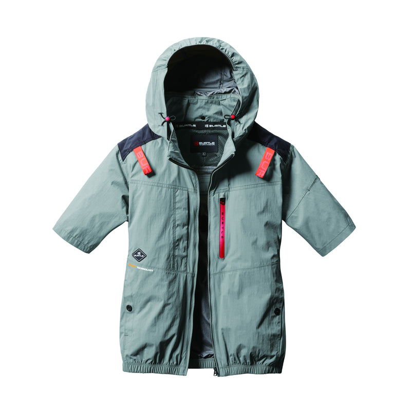 バートル 空調服 ハイバックファン AC2086 AC半袖ブルゾン 2025SS新作 スティールグレー