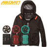 バートル 空調服 AC2091 /AC2091HB ブラック バッテリー・ファンセット