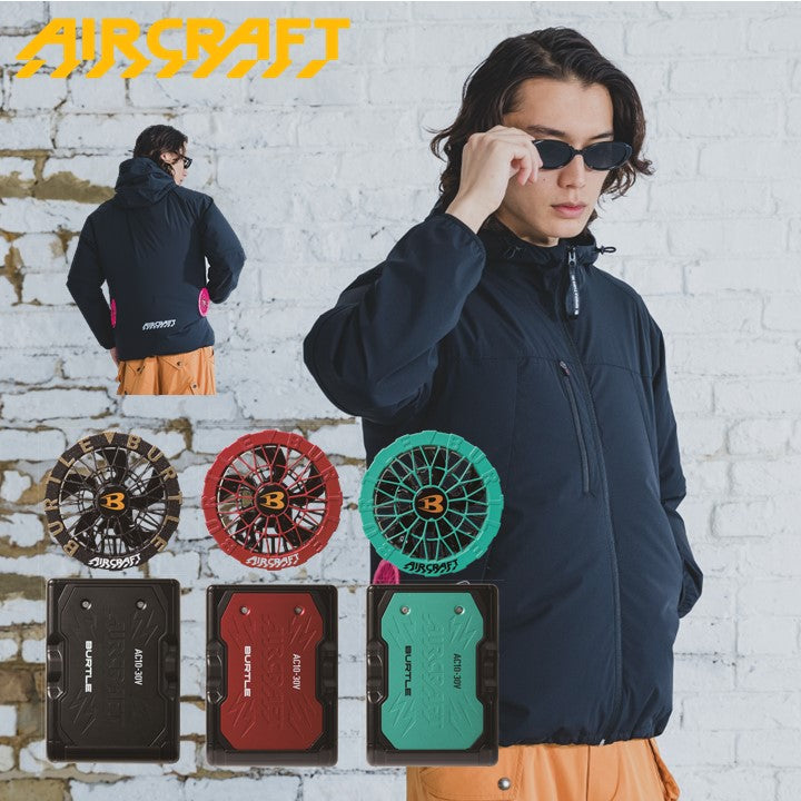 バートル ローバックファン2WAY空調服 2026SSモデル  AC2121 ブラック バッテリー・ファンセット