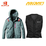 バートル サイドファン空調服 AC2081 スティールグレー+スリーライク TL-WICB-BCS-BK 水冷ベストセット