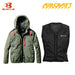 バートル サイドファン空調服 AC2081 ミルスグリーン+スリーライク TL-WICB-BCS-BK 水冷ベストセット