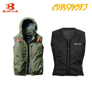 バートル サイドファン空調服 AC2084 ベスト アーミカーキ+スリーライク TL-WICB-BCS-BK 水冷ベストセット