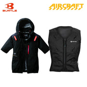 バートル サイドファン空調服 AC2086 半袖 ブラック+スリーライク TL-WICB-BCS-BK 水冷ベストセット