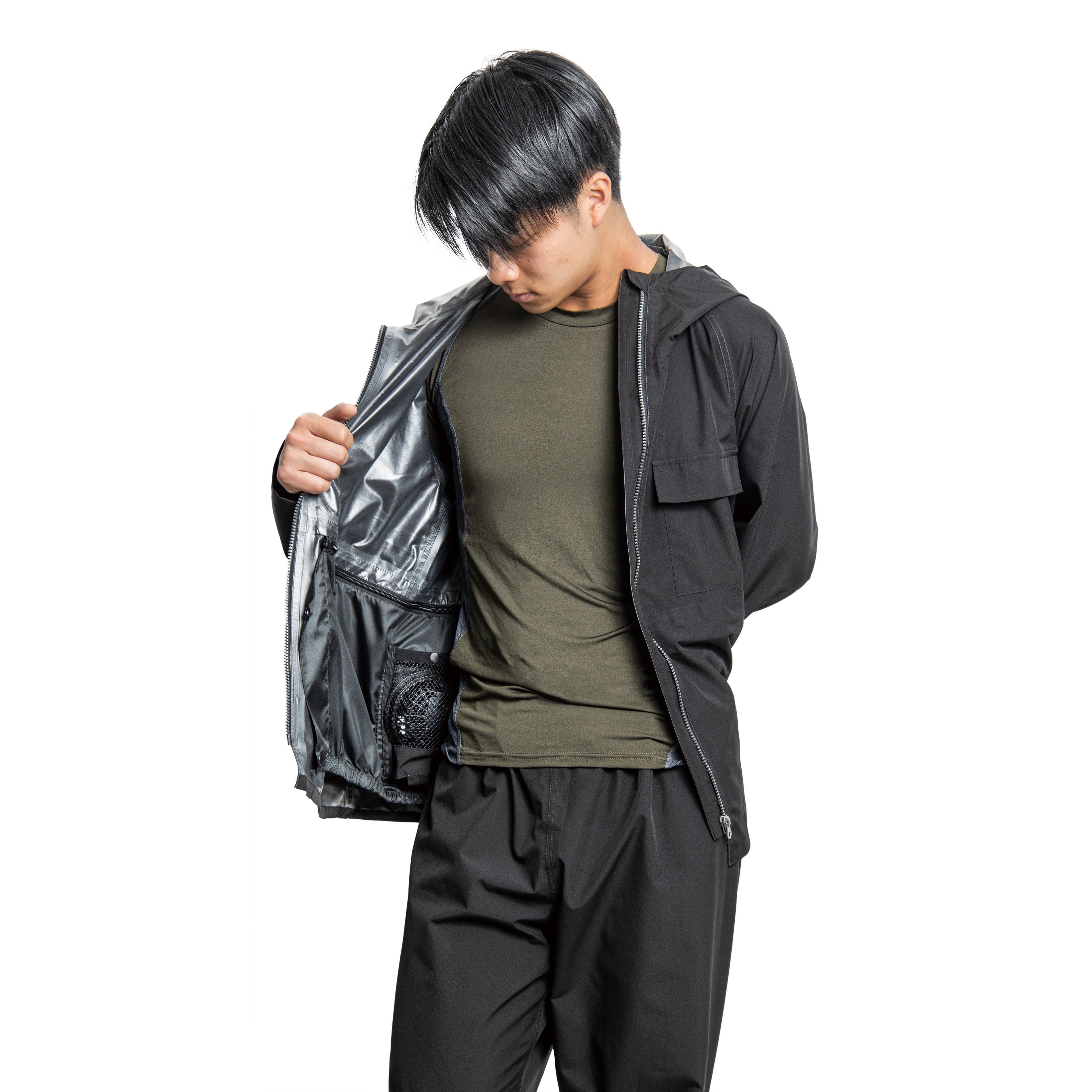 マック  AS-933 エアレインフォーシーズンスーツ 空調服ファンが使える 上下セット